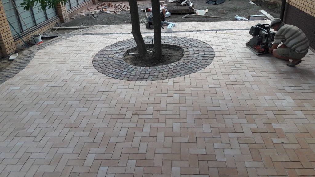 Брусчатка Клинкерная Тротуарная, 200x100x40мм, Песочный, Экоклинкер