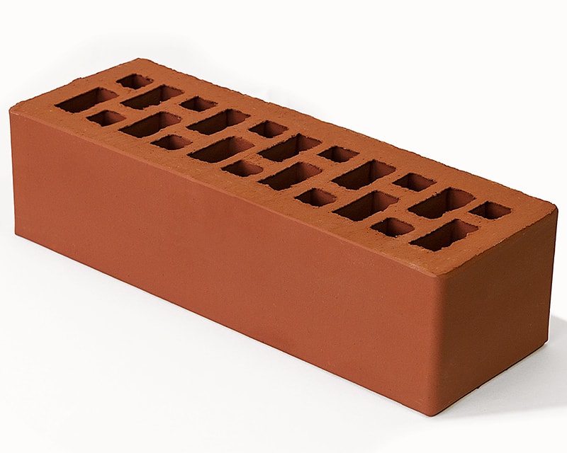 Облицовочный кирпич 0,7NF красный гладкий, М-150-175, Браер